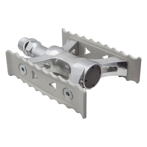 MKS Touring Lite Alloy Platform Pedals - Lightweight Chromoly Spindle, Sealed Bearings TOURING-LITE Silver