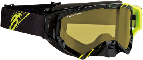 Arctiva Vibe Goggle - Black/Hi-Viz Yellow - Yellow Lens 2601-2353