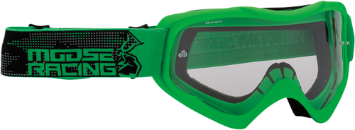 Moose Offroad Qualifier Goggle - Agroid - Green - Clear Lens 2601-2655