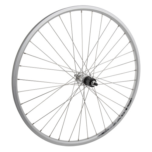 Wheel Master 26 Inch Alloy Mountain Double Wall Rear Weinmann ZAC19 Rim Silver 640011