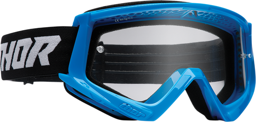 Thor Combat Goggle - Racer - Blue/Black - Clear Lens 2601-2703