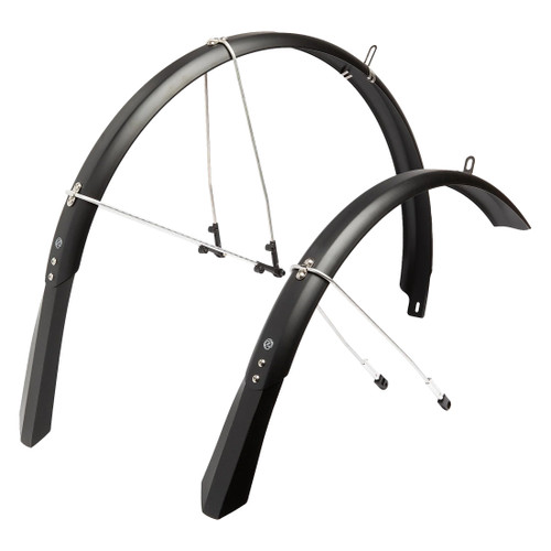Recycled Polycarbonate Gravel Fenders for 700C Bikes Rigidity and Coverage 914