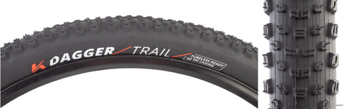 Kenda Dagger 29 x 2.40 Tubeless MTB Trail Tire, Lightweight, Durable, XC Performance 90R26058