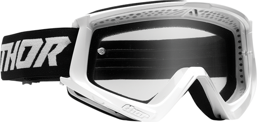 Thor Youth Combat Goggle - Racer - White/Black 2601-3046