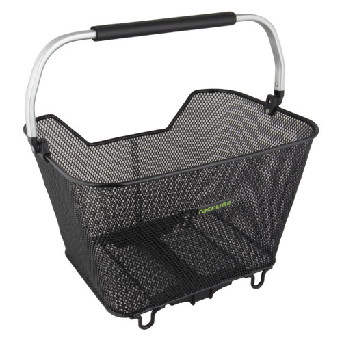 Racktime BaskIt Deluxe 2.0 Steel and Vinyl Bike Basket Snapit System 23016