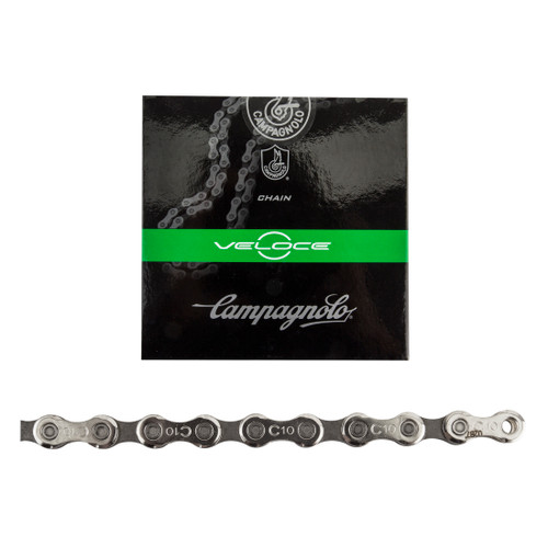 Campagnolo Veloce 10-Speed Silver Chain Pressed Pin and Anti-Friction Treatment CN11-VLX