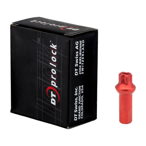 DT Swiss Pro Head 2.0mm Red Aluminum Nipple | Forged and Machined Precision NPAH20150R0100