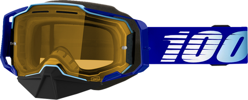 100% Armega Snow Goggle - Royal - Yellow Lens 50007-00004