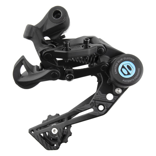 BOX Three Prime 9 X-Wide Long Cage Rear Derailleur - 9-Speed, Clutch, Sealed Bearings BX-DR3-P9AXWC-BK