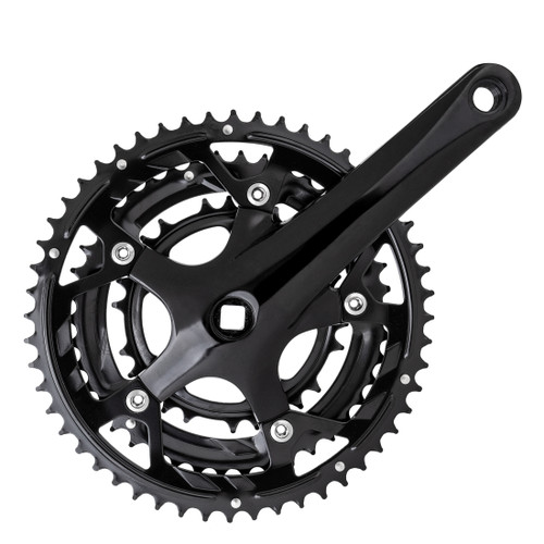 Sunlite Alloy 3x8-Speed Triple Crankset 170mm, Forged Alloy Arms 22816