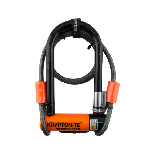 Kryptonite Evolution Series U-Lock - 3.25 x 7", Keyed, Black, Includes 4' cable 002079