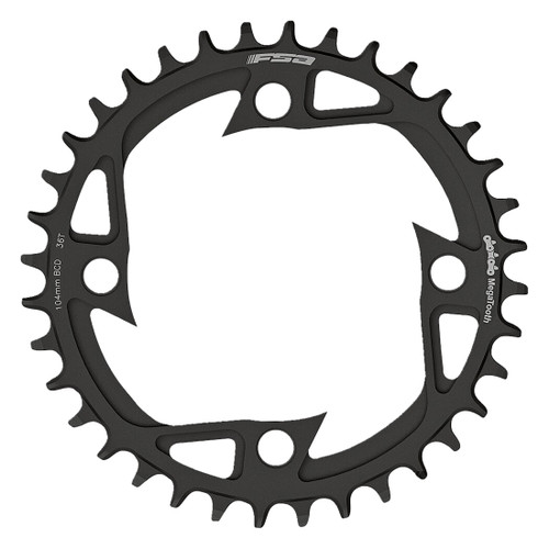 46t Black Aluminum E-Bike Chainring for Bosch Gen 4 MegaTooth Technology 38000409012050