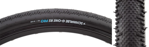 Schwalbe G-One RS Gravel Tire 700x43c - Tubeless, Addix Race, V-Guard 11654584