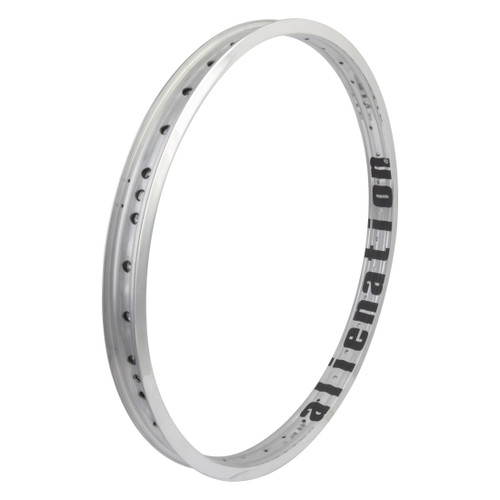 Alienation Felon 20in Tubeless BMX Rim - Polished Silver, Welded, Lightweight and Durable 471106