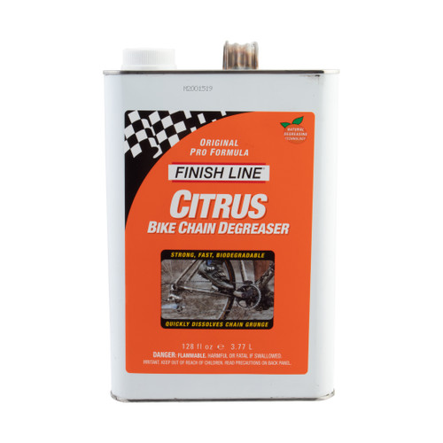 Finish Line Citrus Degreaser 128oz – Biodegradable, Natural Citrus, Deep Cleaning, Drivetrain Degreaser, Eco-Friendly Bike Maintenance Solution CP0010101