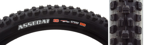 Maxxis Assegai Tire Tubeless, Folding, 3C MaxxGrip, DD, Wide Trail 27.5 x 2.5 TB00097500