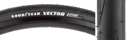 Goodyear Vector 4Seasons Tire Tubeless, Folding, Black Dynamic Silica4 700 x 30 GR.012.30.622.V003.R