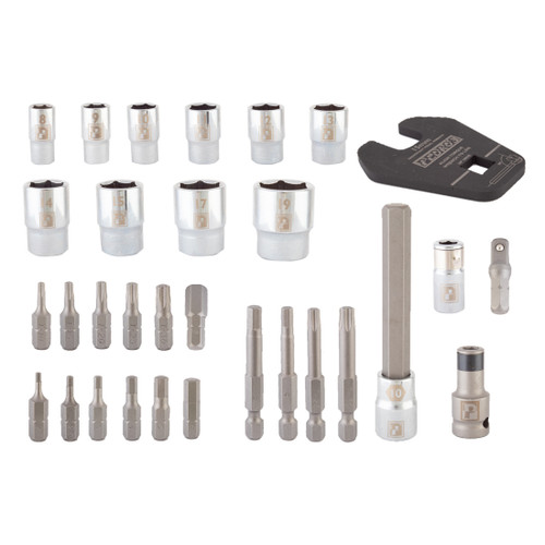 Pedro's Pro 31-Piece Socket and Bit Set for Bicycle Maintenance 6460605