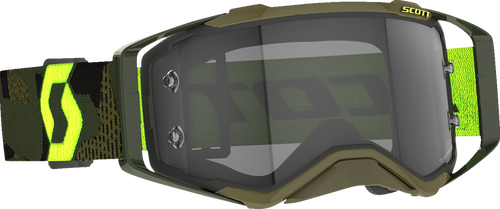 Scott Prospect Goggle - Khaki Green/Neon Yellow - Light Sensitive - Gray Works Lens 272820-7701327