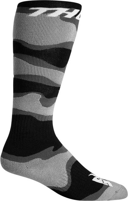 Thor Youth Mx Camo Socks - Gray/White - Size 1-6 3431-0659