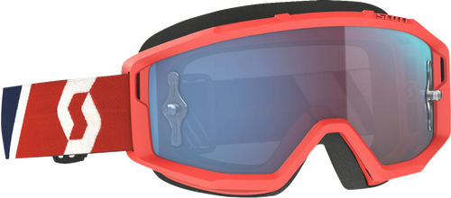 Scott Primal Goggle - Red/Blue - Blue Chrome Works Lens 278597-1228349