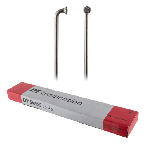 DT Swiss Competition J-Bend Spokes 2.0/1.8/2.0, 281mm, Silver SCO020281N0100