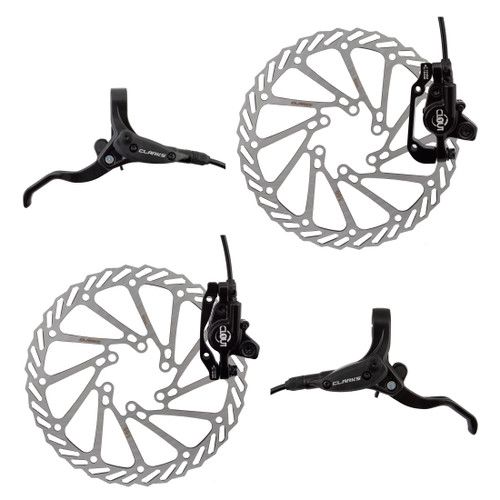 Clarks Clout-1 Hydraulic Disc Brake Kit 160mm Post/IS Mount, Mineral Oil HY-19-1FR160AMROW