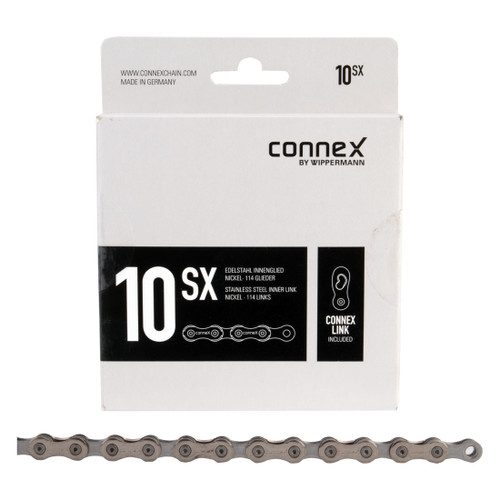 Connex 10sX 10-Speed Chain Stainless Steel and Nickel Coating 2321-10SX-1140