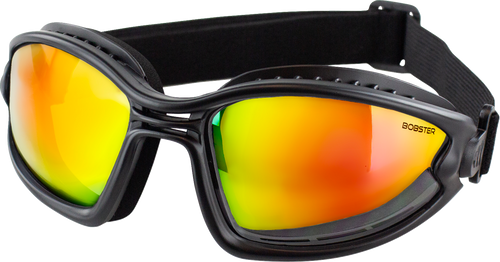 Bobster Ballast Convertible Goggle - Black - Crimson/Red/Yellow Mirror Lens BBL002