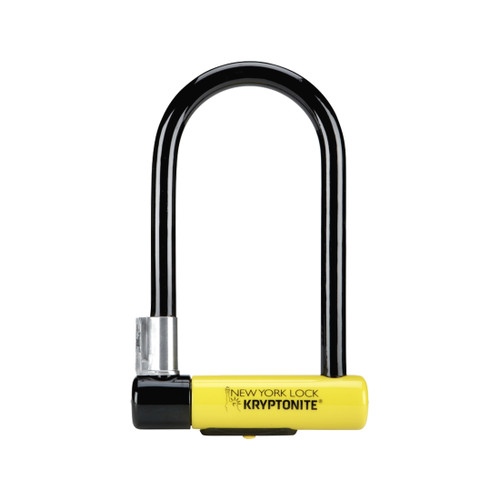 Kryptonite York U-Lock - 4 x 8 Keyed Black Includes Bracket Bicycle Lock 002154