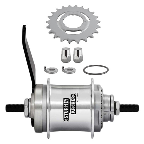 Sturmey Archer 2-Speed Kick Shift Aluminum Hub Kit for Bikes HKK2CQ.TASS.000.BX