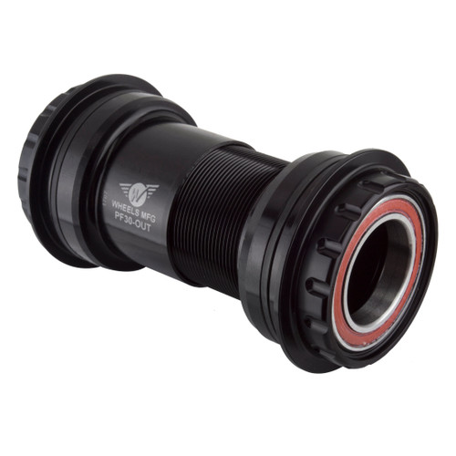 Wheels Manufacturing PressFit 30 to Shimano Bottom Bracket Angular Bearings Blk PF30-OUT-3