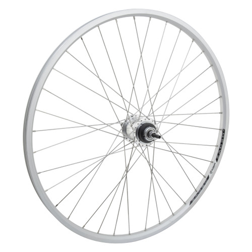 Lightweight Alloy 26x1-3/8 Rim Sil Hub and 36 Spokes 641340