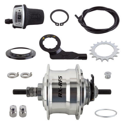 Sturmey Archer RXRF5 5-Speed Hub Kit - 6061 Aluminum, Heavy Duty, 32H HKC5F.XCSS.S00.BX