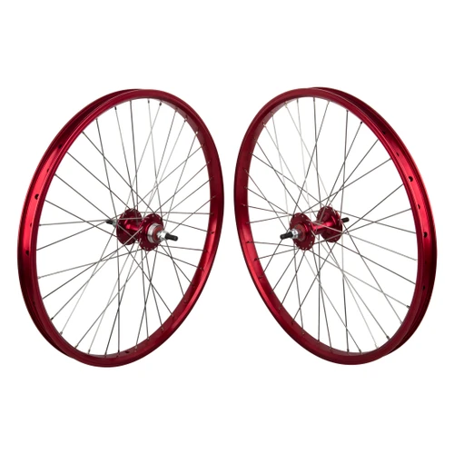 Black Ops DW1.1 24in BMX Wheelset Red MX1100 Sealed Hubs 741631