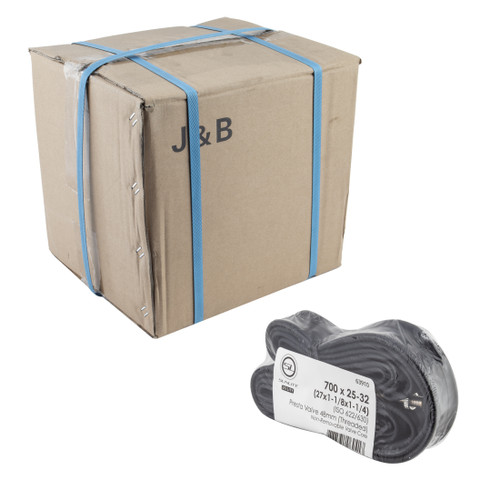 Sunlite Utili-T Bulk Presta Valve Inner Tubes 700x25-32mm, Threaded Valve 63910