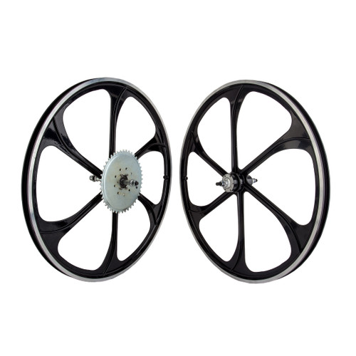 26in Alloy Mag Wheelset Fixed Gear and Multi-Speed Compatibility 640379