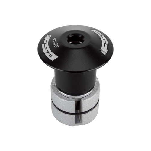 FSA Compressor 1-1/8" Black Expander Plug and Top Cap for Carbon Steerer Tubes 160-3010