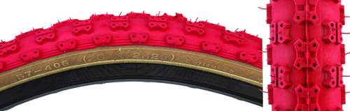 Sunlite MX3 20x2.125 BMX Clincher Tire Knobby Tread and Reflective Sidewalls 592157