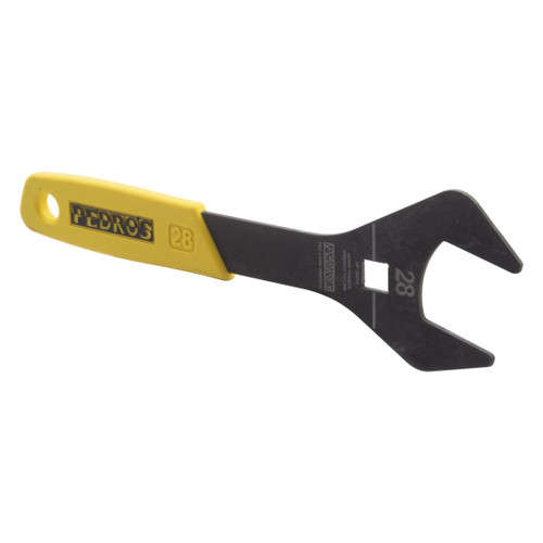 Pedros Pro 28mm Cone Wrench - Precision Steel, TPR Grip and 3/8" Drive 6462128