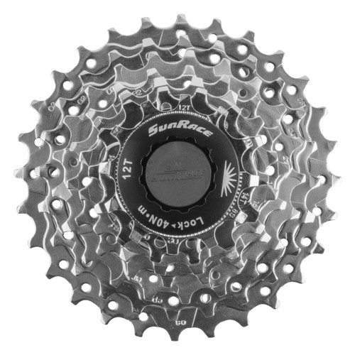 Sunrace CS-M63 12-28T 7-Speed Cassette Steel Cogs and Fluid Drive CSM63.7BS0.NS1