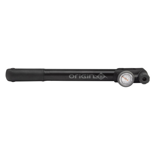 Origin8 Airaid MTB Mini Pump Gauge - Aluminum, Dual Valve, 100psi 430223