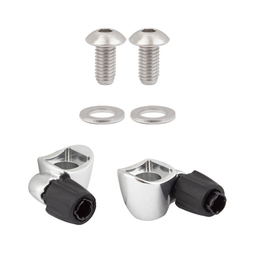 Sunrace SP131 Cable Stop Adjustable Curved Base - Silver SP131.P001.AS0