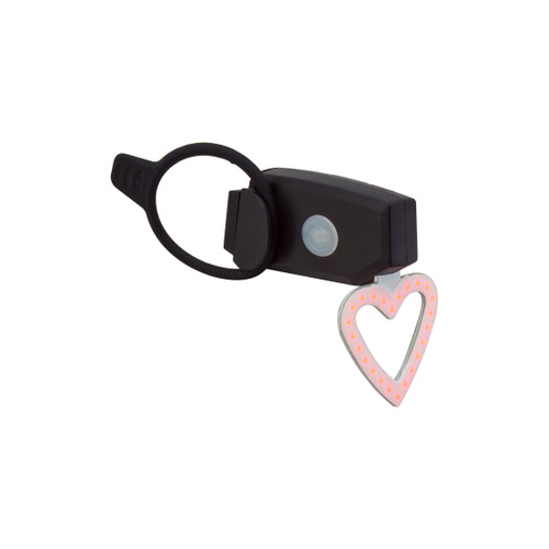 Sunlite HeartThrob USB LED Bicycle Tail Light - Rechargeable, Heart-Shaped Safety Light 913218