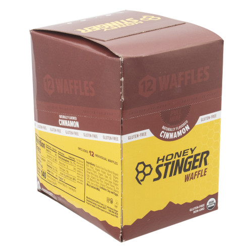 Honey Stinger Organic Gluten-Free Cinnamon Waffles - Energy Snack, 12 Pack 76212