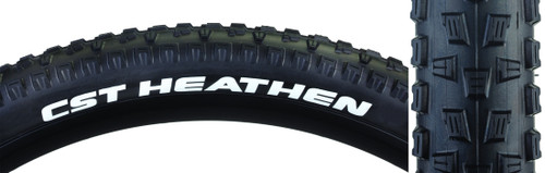 CST Heathen 26x2.25 Cross Country Clincher Tire - Durable, Performance-Optimized, Reflective| Lightweight MTB Tire TB72606100