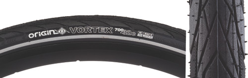 Origin8 Vortex 700x32 Tire - Fast Rolling, Wet Grip, Puncture Protection 590676