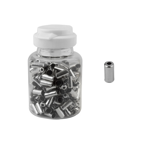 Sunlite 5mm Brake Cable Ferrules - Silver, Durable, Easy Install 14149