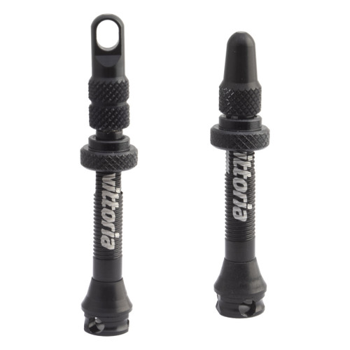Vittoria Multiway 40mm Aluminum Tubeless Valves - Presta, Compatible Sealant and Inserts 1AA00091