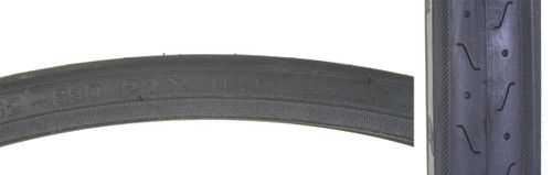 Sunlite Super HP 27x1.25 Road Bike Tire, Reflective Sidewall, Durable Rubber 59432